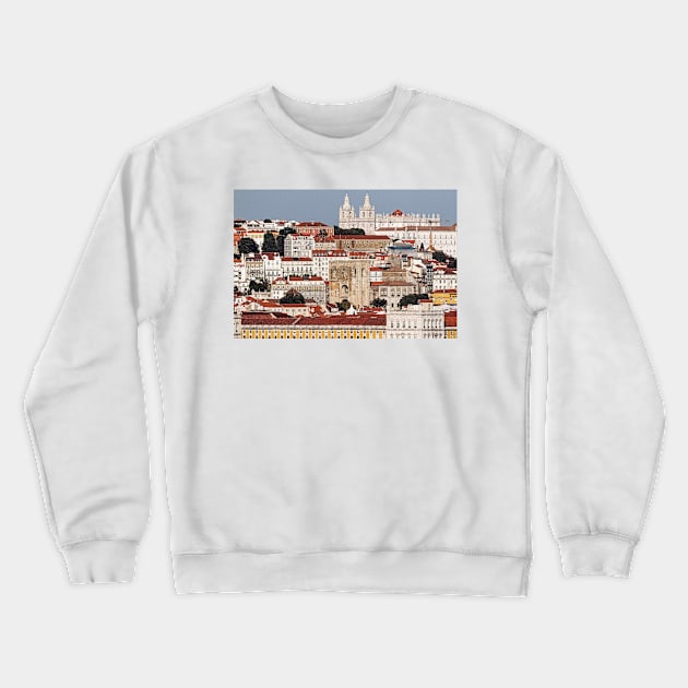 First Views Of Lisbon - 1 © Crewneck Sweatshirt by PrinceJohn